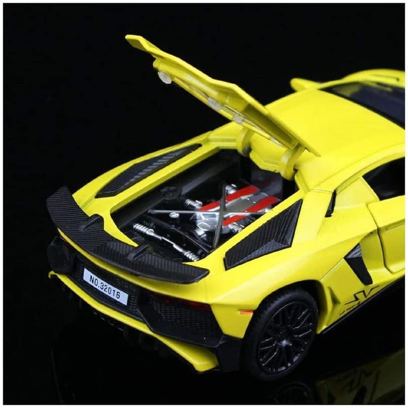 KTRS ENTERPRISE 1:32 Diecast Lemborgini LP750 Alloy Metal Pull Back Die-Cast Car Scale Model Pullback with Sound Light Mini Auto Toy car for Kids Best Gifts Toys for Kids Boys view 2