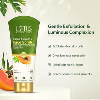 Lotus Botanicals Papaya Vitamin E Face Scrub (100 G) view 2