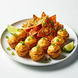 10 Crispy Potato Shots + Mexican Spicy Crispy Nachos