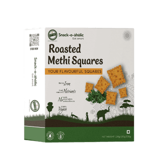 Snack O aholic Roasted Methi Squares - 100g