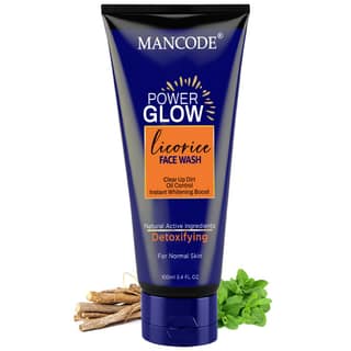 Power Glow Licorice Face Wash 100ml for Men | Instant Brightening & Oil Control Face Wash