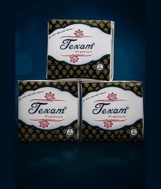 Texam Premium Tissue Paper Napkin 1 Ply | 100 Pulls, Pack of 3, 23x23 cm | Naturally White | Cocktail Napkin, Super Strong & More Absorbent | Extra Soft | Best for Kitchen Use and Serving