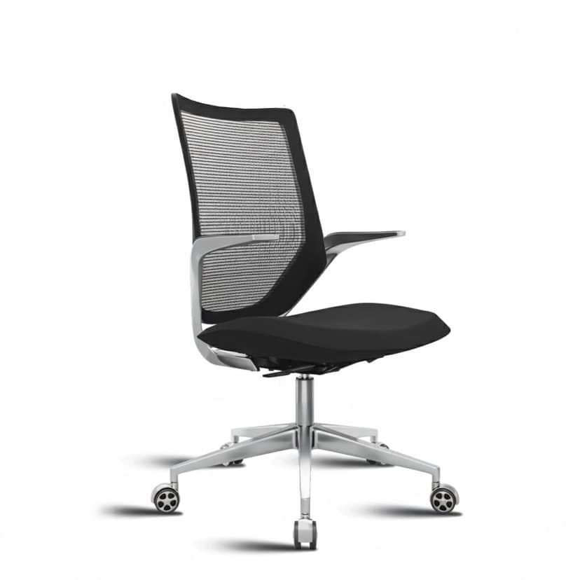 ROSE Pablo Mid Back Office & Home Chair (Black (Mesh)) view 2