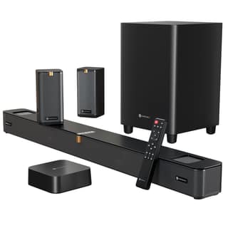 Portronics Sound Slick X1 600W 5.1.2 CH Dolby Atmos Soundbar Home Theatre with Wireless Satellite Speaker, Wired Subwoofer, Wide Comptability