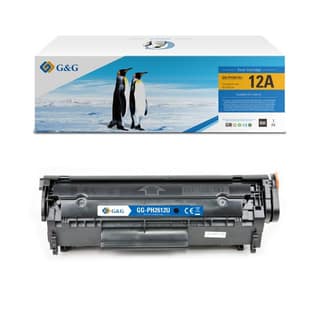 G&G 12A Compatible Black Toner Cartridge (HP 12A Q2612A) - Replaces HP Cartridges for Laser Printers