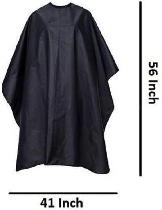 Elecsera Barber Hair Cutting Sheet Apron Hairdressing Salon Accessories (Black) Makeup Apron Makeup Apron view 2