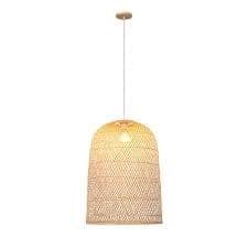 Handcrafted Wicker Lantern Pendant Light - Eco-Friendly Home Decor view 2