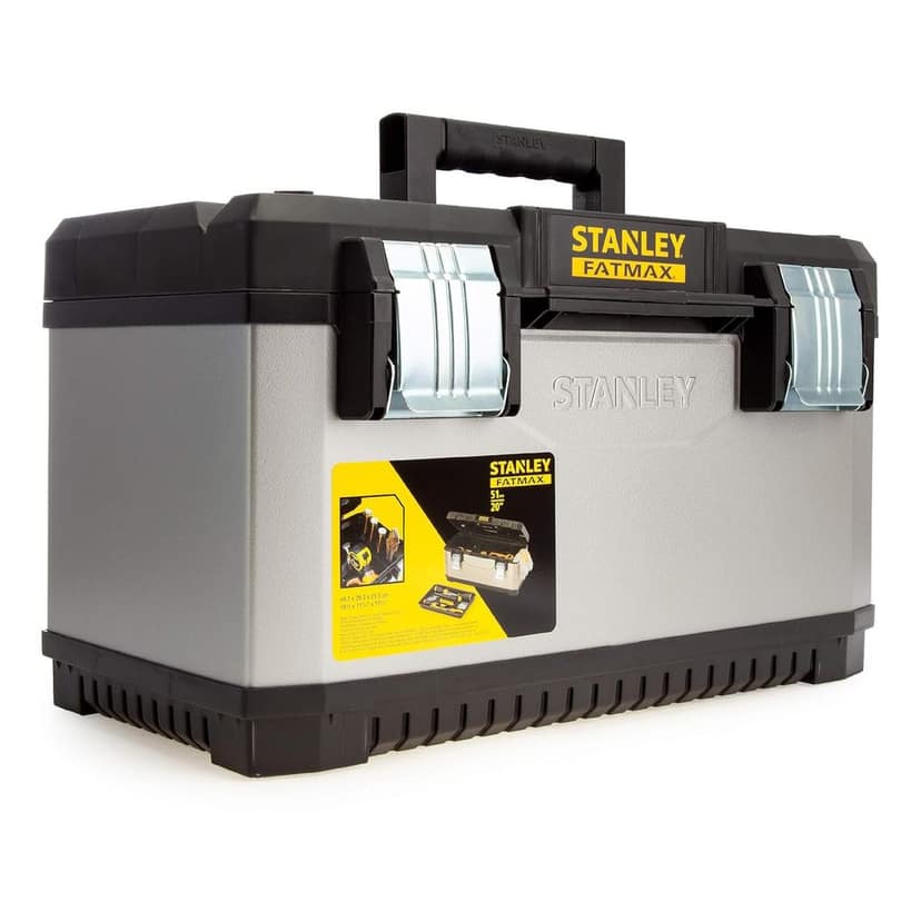 Stanley Portable Storage Stanley Fatmax 20 Inch Metal Plastic Toolbox 1-95-615 view 2
