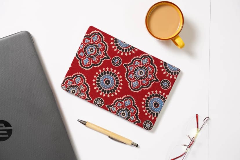 Tisser Block Print Diary | Symmetrical Geometric Design | 8.5x6x8 cm view 2