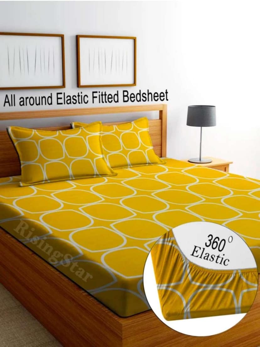 Homdazal Microfibre Abstract Queen Size Multi Color - Multi, Size - Queen