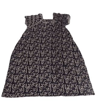 Women's Hand Block Printed Cotton Long nighty