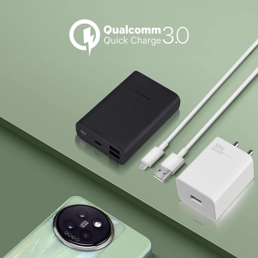 Mi 33W SonicCharge 2.0 USB Fast Charger ,Quick Charging for Smartphones, Tablets and iPhones (White) view 2