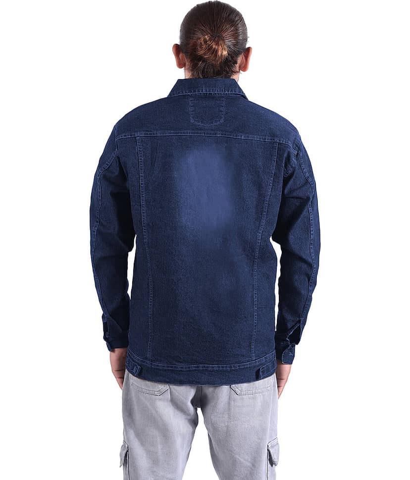 52dealz Denim Men's Denim Jacket - Navy ( Pack of 1 ) view 2