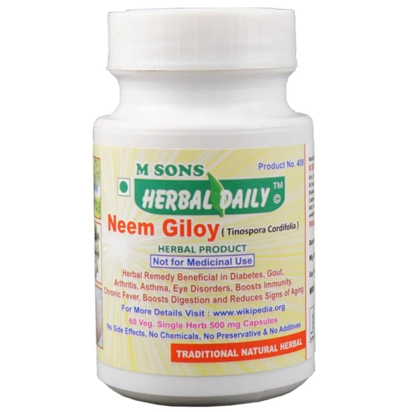 Neem Giloy Veg Capsule Boosts Immunity Reduces Stress And Anxiety view 2