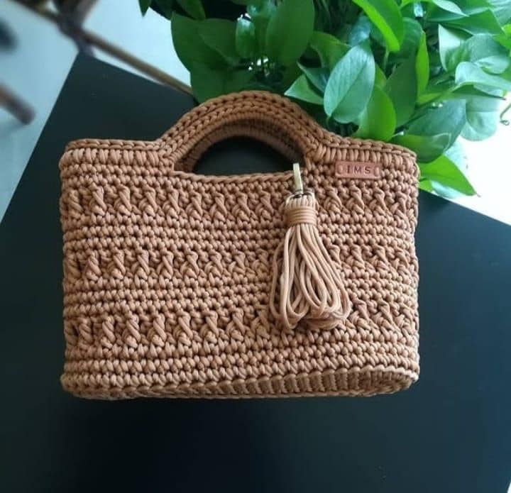 Handmade Crochet Handbag view 2