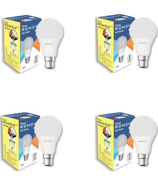 Remen Led Lites - 9W Cool Day Light LED Bulb ( Pack of 4 )