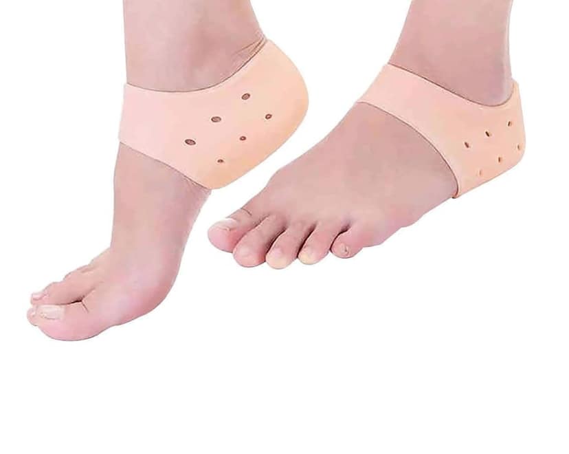 Ezyfit Anti Crack Silicone Gel Heel And Foot Protector Moisturizing Socks for Foot Care, Heel Protector Socks Pain Relief And Heel Cracks for Men And Women - Free Size view 2