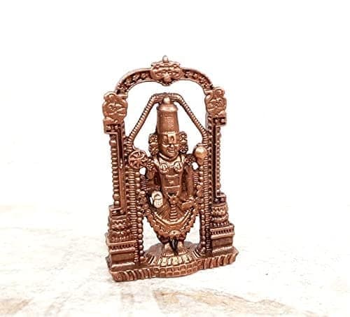Searchers Paradise - Copper Idols Balaji, 2.3 inches, Copper Handmade 50 Grams, Patina Antique Finish, Pack of 1 Piece view 2