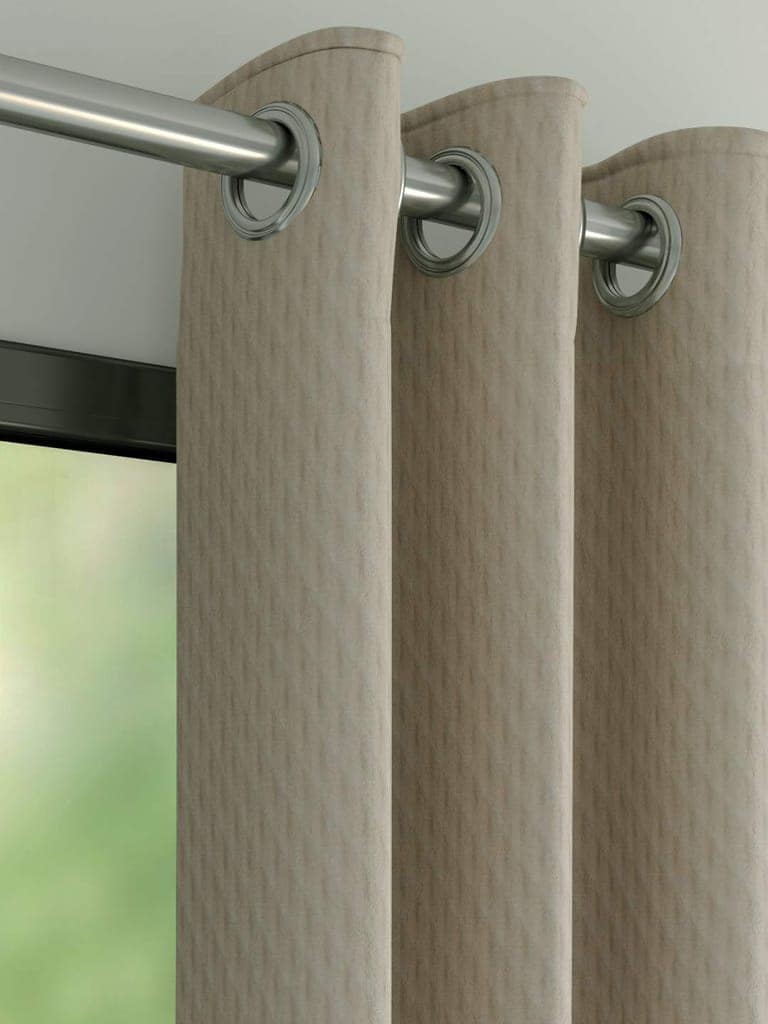 DDECOR - 100% Polyester Door 7 Ft|135 CM X 225 CM| - Beige view 2