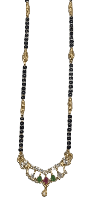 22K Gold Plated Traditional Marathi Mangalsutra view 2