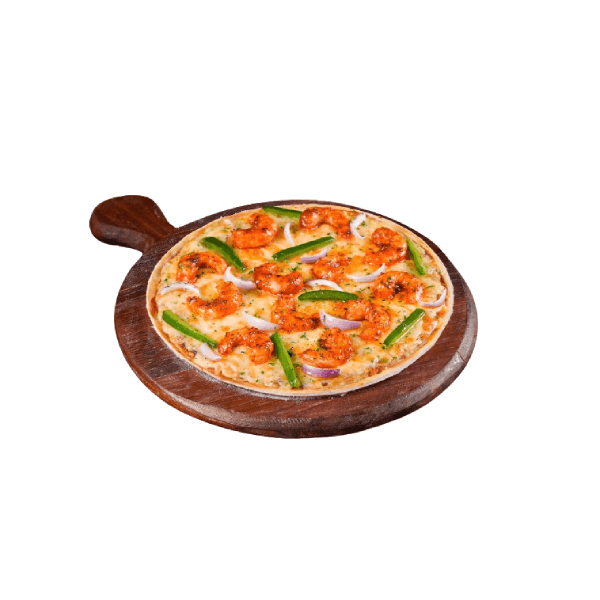 Prawn Pepper Pizza (Thin Crust (Large 11 Inch)