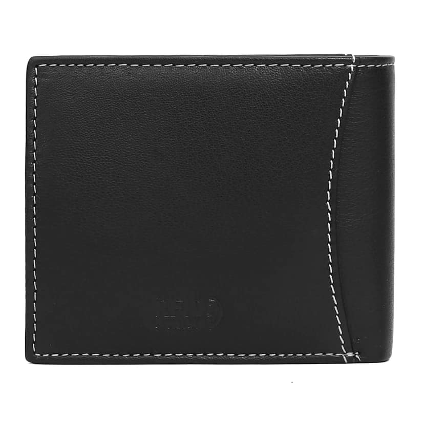 Vital King Men Travel Black Genuine Leather RFID Wallet (9 Card Slots) view 2
