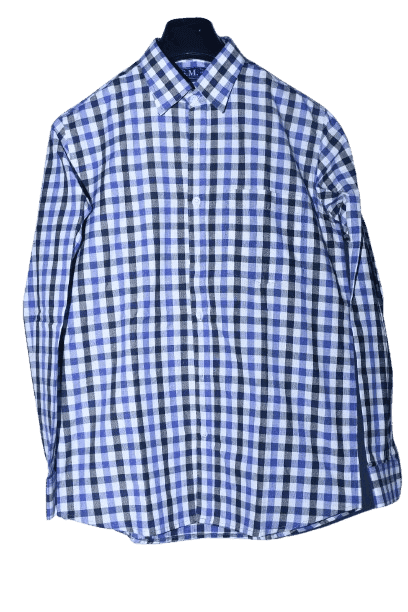 Men's Casual Button Down Checkered Shirt view 2