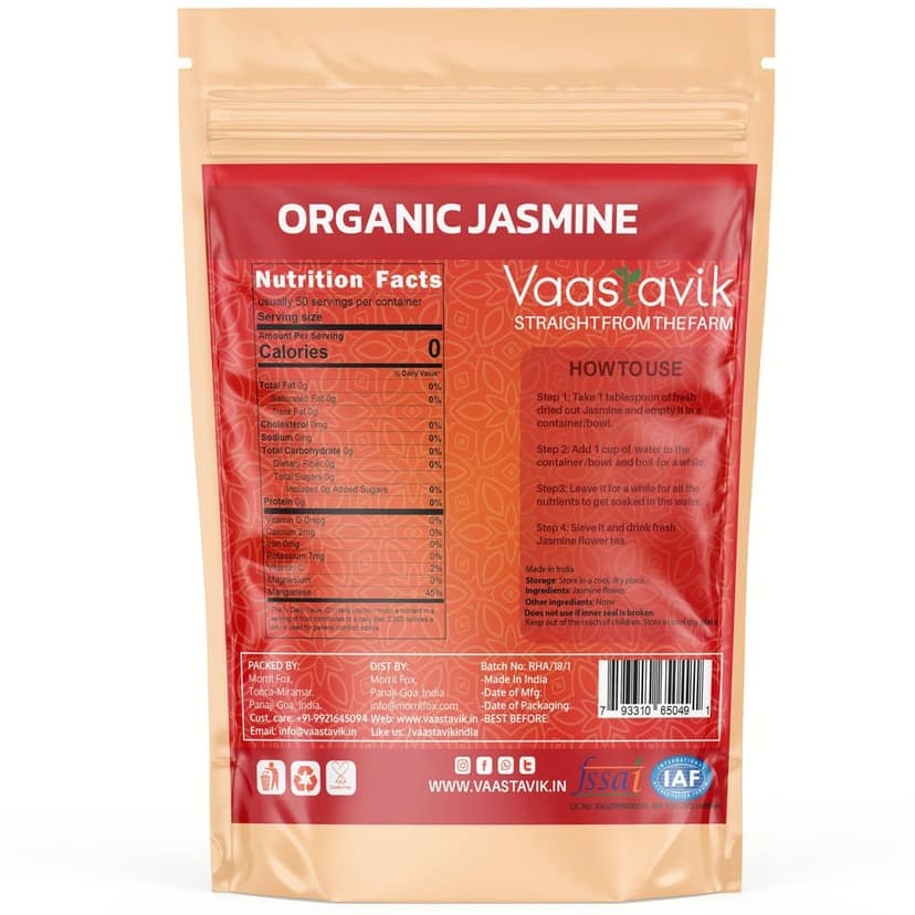 Vaastavik Pure Jasmine flower Tea 100gm view 2
