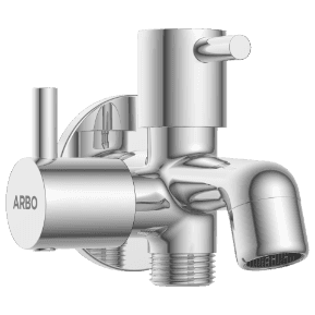 EL-1805 2 Way Bib Tap Side Handle With Wall Flange view 2