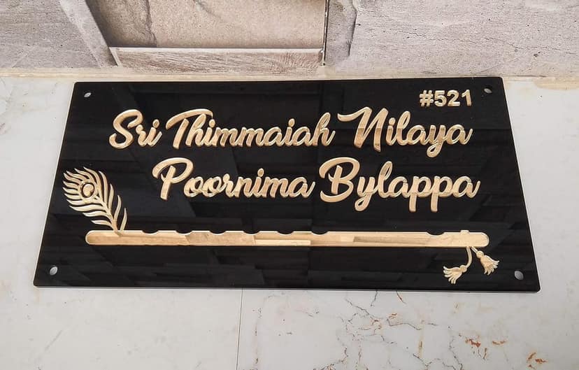 iCreations Make a Statement with this Personalized Door Nameplate view 2