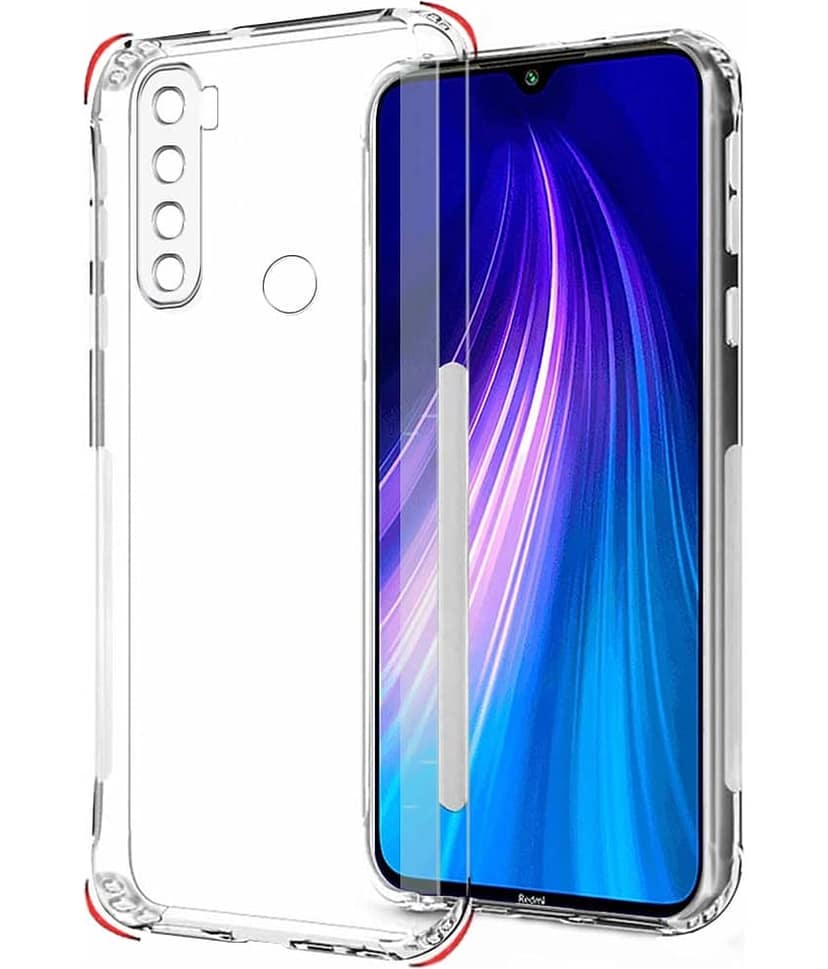 ZAMN - Transparent Silicon Silicon Soft cases Compatible For Xiaomi Redmi Note 8 ( Pack of 1 )