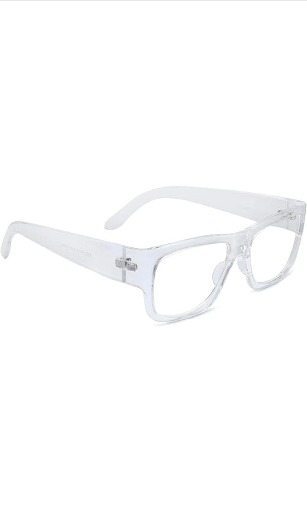 Jodykoes Thick Frame Unisex Anti Glare Eyeglasses Eyewear Spectacle (Transparent) view 2