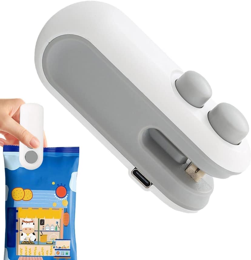 PANCHHI STORE Sealing Clip - Portable Mini Sealing Machine Handheld Packet Sealer for Food, Snacks, Chips, Fresh Storage, Plastic Bag Sealing Machine, Multicolor view 2