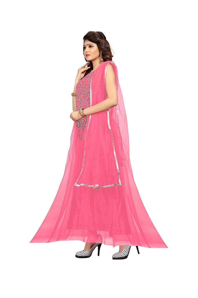 VKARAN Net Anarkali Dress Material view 2