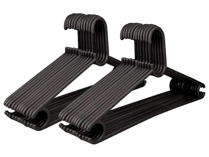Clastik Plastic Hanger Brown Set of 12 Piece view 2
