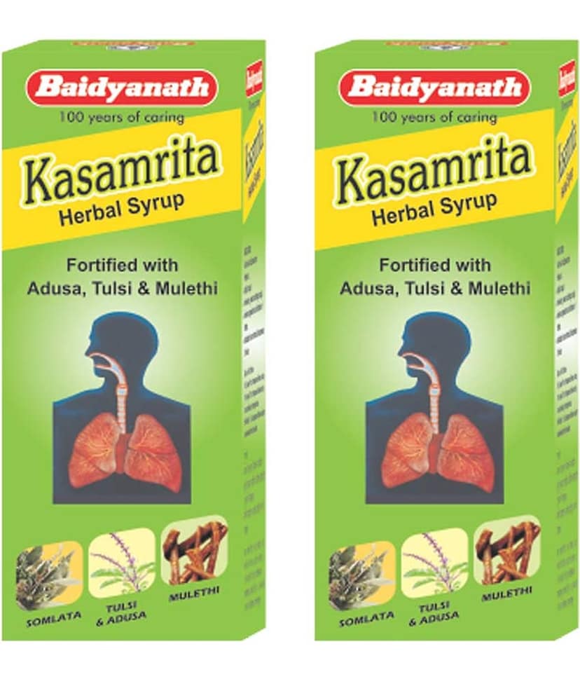 Baidyanath Kasamrit Herbal Cough Syrup 100Ml (Pack of 3) view 2