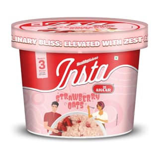 Insta Ahaar Masala Oats - Cup 55g | Ready-to-Eat | Instant Snack