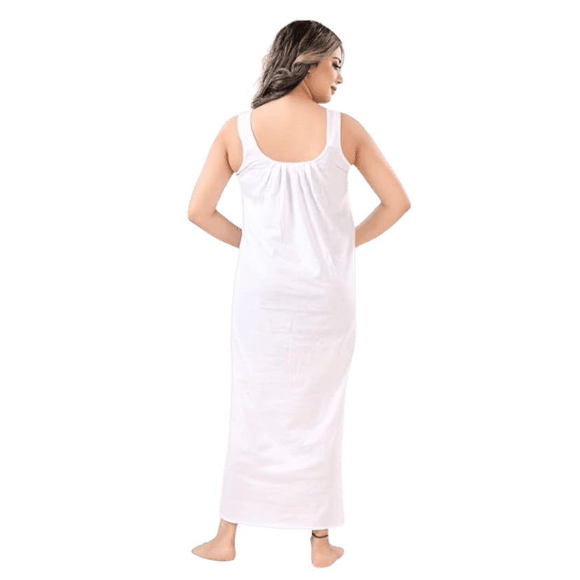 Satyam Nighties Women's Cotton Solid Maxi Nighty (Pack of 3) (SSNSH01-04_Multicolored_Free Size) view 2