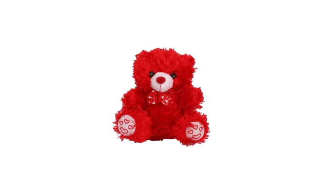 Cute and cuddly red teddy bear, perfect for Valentine's Day, birthdays, or any special occasion. view 2