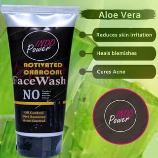 INDOPOWER ADd6 -ACTIVATED CHARCOAL FACEWASH 100g.