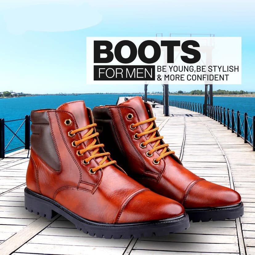 New Stylish Men's Trendiest High-End Fashion Boots