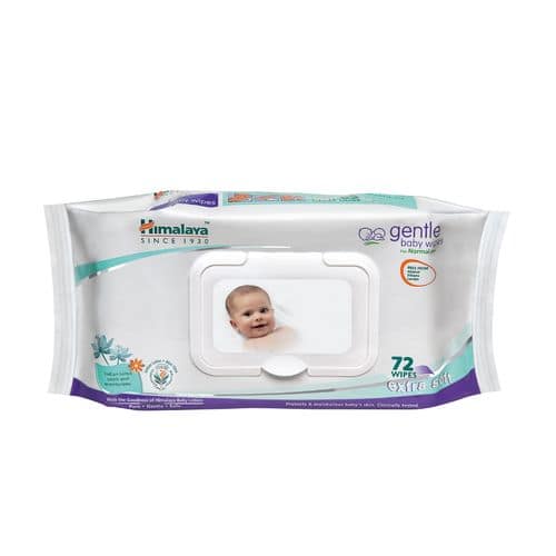 Himalaya Baby Wipes Gentle Baby, 72 Wipes