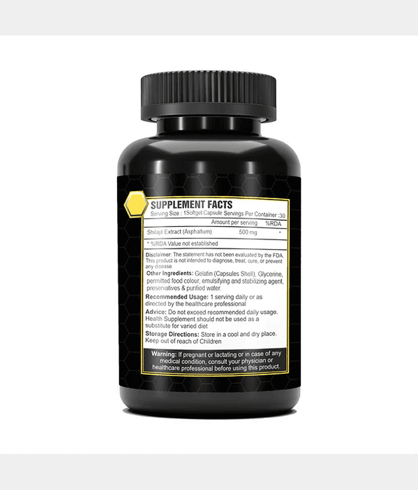 Shilajit Gold Capsule With Bhasma Ashwagandha Safed Musli Kaunch Beej| 500MG Each view 2