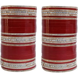Maroon Bridal Punjabi Choora, Wedding Chura