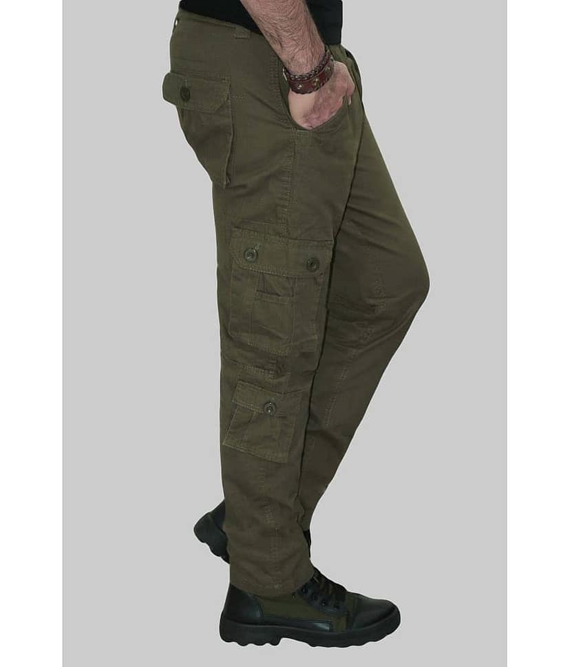 Urban Legends Regular Flat Men's Cargos - Black ( Pack of 1 ) view 2