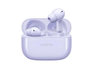 Realme Buds T310 with 12.4mm Driver, 46dB ANC, Spatial Audio and upto 40 hours Playback Bluetooth True Wireless - Monet Purple