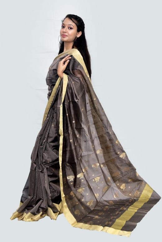 Tribes India Handwoven Chanderi Silk Saree 1TTXSARMP03932-04 view 2