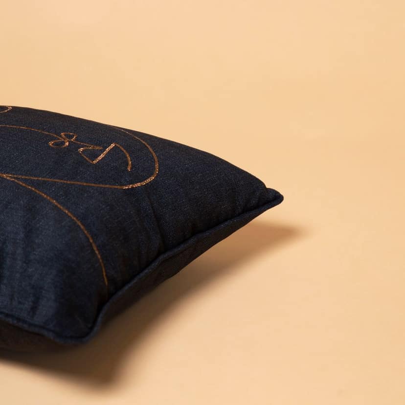 Chann Studio - Contoure Black Velvet Cushion Covers view 2