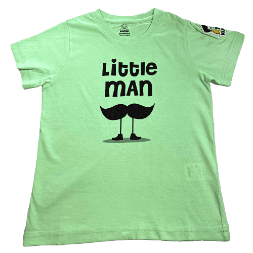KUCHU Unisex Tshirt | Made of Super Combed Cotton-Modal Natural Fiber Better Than 100% Cotton| Soft & Breathable Fabric| Unique Digitally Printed Design |Vibrant Colour | Little Man view 2