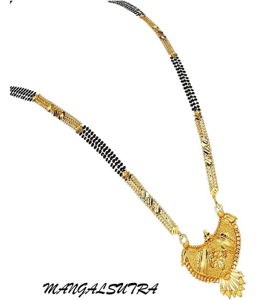 KRIMO Gold Plated Letest & Designer Mangalsutra For Women-100247 view 2